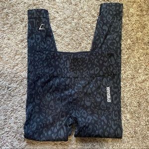 Gymshark Adapt Animal Seamless Leggings Medium, Black Pattern